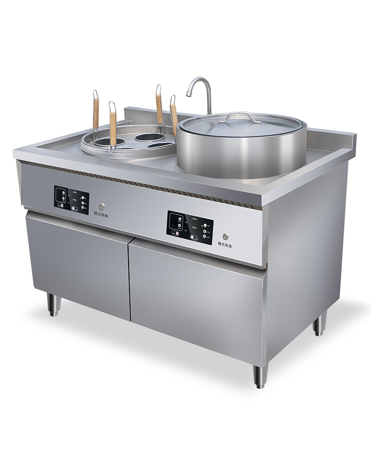 无极电控双桶蒸煮炉